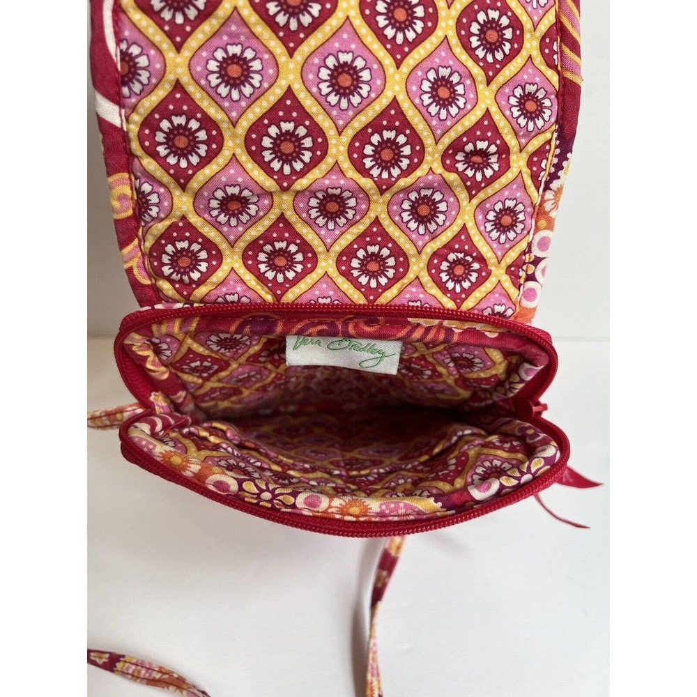 Pink Vera Bradley Hipster Cross Body Raspberry Fizz Retired 2008 - Picture 7 of 10